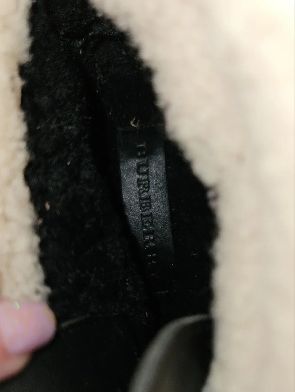 Burberry Black Sherpa-Lined Winter Duck Boots